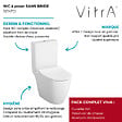 VITRA - WC à poser sans bride VitrA Sento + abattant slim frein de chute blanc - vignette