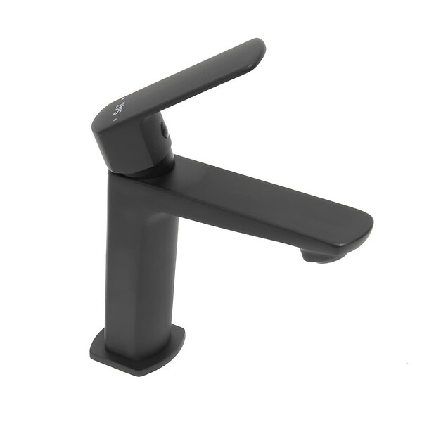 SWISS AQUA TECHNOLOGIES - Swiss Aqua Technologies Mitigeur lavabo Feel, sans tirette, noir mat, (SATBSFEEL271C) - large