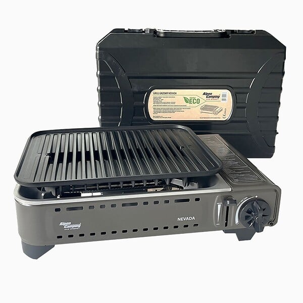 ALPENTECH - Barbecue à gaz Portable Réchaud Grill 1780W Butane Allumage Piezo + Mallette Camping ALPEN - large