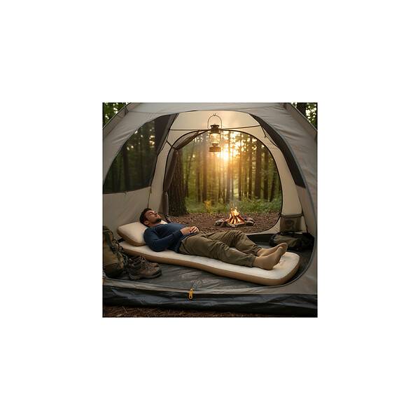 RELX TIME - Matelas gonflable - RELXTIME - Modèle Queen - En Dropstich - 200 x 180 x 20 cm - large