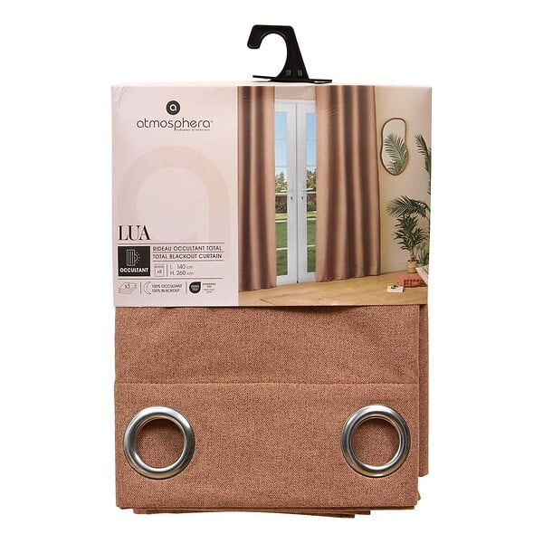 ATMOSPHERA - Rideau occultant Lua terracotta 27x39cm - large