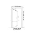 GD MENUISERIES - Porte d'entrée Bois Vitrée Marine, H215 x L80 cm Côte Tableau p.Gauche (Poignée, Barillet ref IN158RPL2 - IN303NEW) - vignette