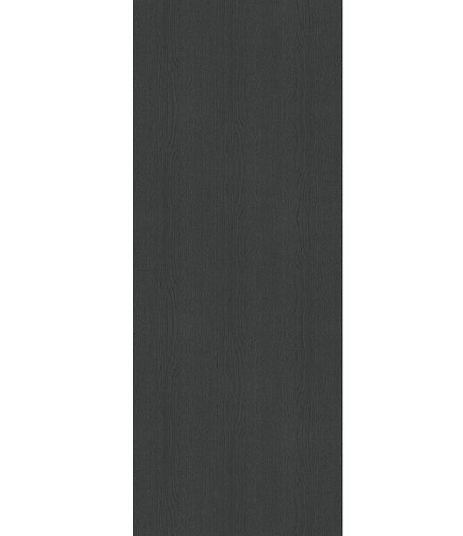 GD MENUISERIES - Porte Coulissante Effet Chêne Anthracite Grey Oak H204 x L83 cm, Rail alu Bandeau noir - large