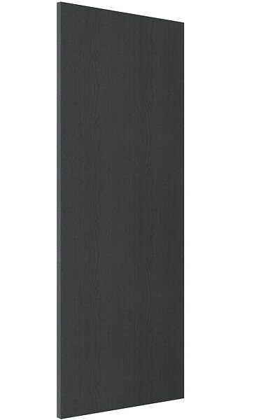 GD MENUISERIES - Porte Coulissante Effet Chêne Anthracite Grey Oak H204 x L73 cm - large