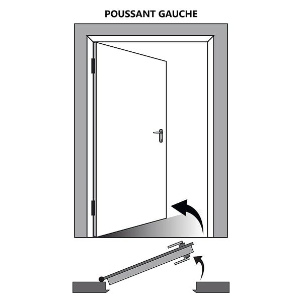 GD MENUISERIES - Bloc porte Décor Chêne Naturel Honey Oak  H204 x L83 cm Côte Tableau P.Gauche - large
