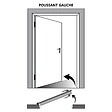 GD MENUISERIES - Bloc porte Blanc Pur Lacdor  H204 x L73 cm Côte Tableau P.Gauche - vignette