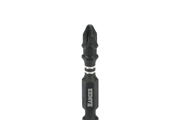 HANGER - 2 embouts impact 1/4'' cruciforme PH3 longueur 75mm - HANGER - 134077 - large