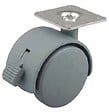 CENTRALE BRICO - Roulette de meuble 40mm gris plaquette frein - vignette