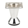 CENTRALE BRICO - Pied de meuble FS002 80 mm réglable chrome brillant - vignette