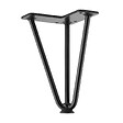 CENTRALE BRICO - Pied de meuble FS004 175mm noir mat - vignette
