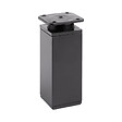 CENTRALE BRICO - Pied de meuble FA009 100 mm réglable noir mat - vignette