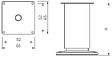 CENTRALE BRICO - Pied de meuble FS001 150 mm réglable chrome brillant - vignette
