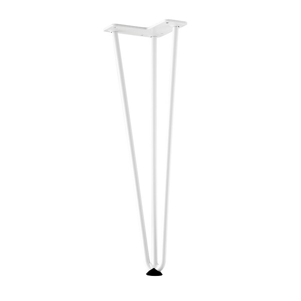 CENTRALE BRICO - Pied de table TS003 420mm blanc brillant - large
