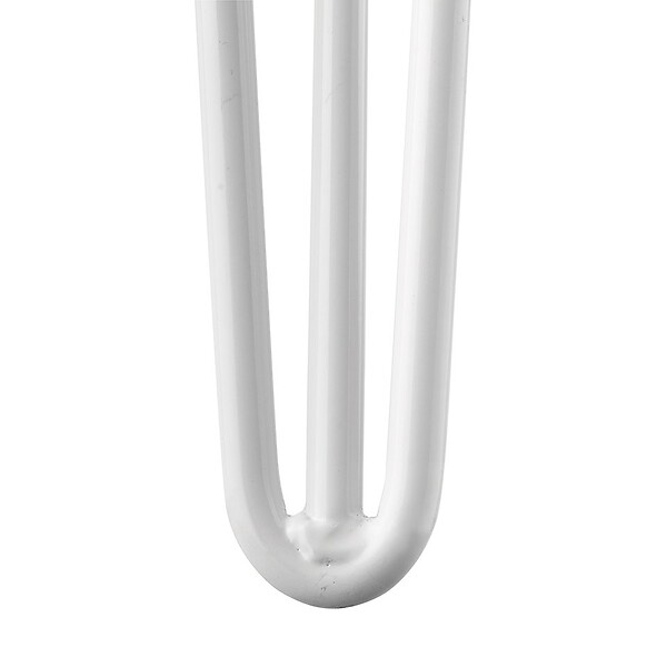 CENTRALE BRICO - Pied de table TS003 420mm blanc brillant - large