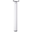CENTRALE BRICO - Pied de table TA001 710/60x60mm blanc brillant - réglable - vignette