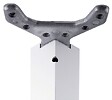 CENTRALE BRICO - Pied de table TA001 710/60x60mm blanc brillant - réglable - vignette