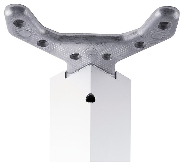 CENTRALE BRICO - Pied de table TA001 1100/60x60mm alu anodisé - réglable - large