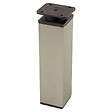 CENTRALE BRICO - Pied de meuble FA009 150 mm réglable imitation inox/noir plastique - vignette