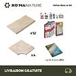 RO'MA NATURE - KIT COMPLET - Margelles pour piscine 10x5m en Travertin Beige Light (avec colle, joint, hydrofuge ...) - vignette