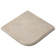 RO'MA NATURE - Margelle angle sortant Pierre de l'Atlas Beige 33x33x3 cm Bord 1/2 Rond (à l'unité) - vignette