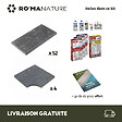 RO'MA NATURE - KIT COMPLET - Margelles pour piscine 10x5m en Pierre Egypte Gris (avec colle, joint, hydrofuge ...) - vignette