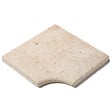RO'MA NATURE - Margelle angle rentrant Pierre de Bourgogne Semond Doré 42,5x42,5x3,8 cm Bord 1/2 Rond (à l'unité) - vignette