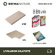 RO'MA NATURE - KIT COMPLET - Margelles pour piscine 10x5m en Pierre Egypte Beige (avec colle, joint, hydrofuge ...) - vignette