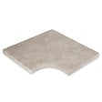 RO'MA NATURE - Margelle angle rentrant Pierre d'Egypte Beige 42,5x42,5x3 cm Bord 1/2 Rond (à l'unité) - vignette