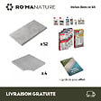 RO'MA NATURE - KIT COMPLET - Margelles pour piscine 10x5m en Pierre Atlas Gris (avec colle, joint, hydrofuge ...) - vignette
