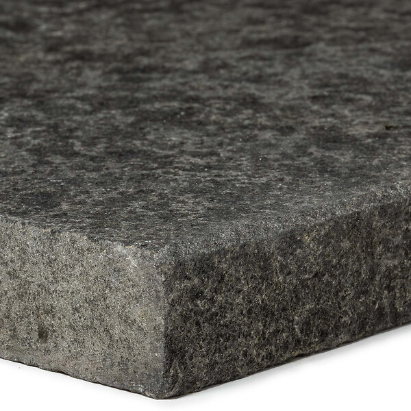 RO'MA NATURE - Margelle de piscine Granit Noir 60x35x3 cm Bord Droit (à l'unité) - large