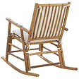 BELIANI - Fauteuil à bascule de jardin FRIGOLE Bambou Marron - vignette