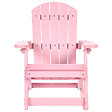 BELIANI - Fauteuil à bascule pour enfants ADIRONDACK Rose pastel - vignette