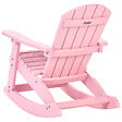 BELIANI - Fauteuil à bascule pour enfants ADIRONDACK Rose pastel - vignette