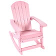 BELIANI - Fauteuil à bascule pour enfants ADIRONDACK Rose pastel - vignette