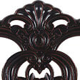 BELIANI - Lot de 2 chaises de jardin BOVINO Métal Marron foncé - vignette