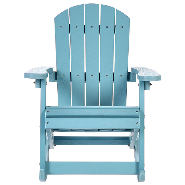 BELIANI - Fauteuil à bascule pour enfants ADIRONDACK Bleu clair - large