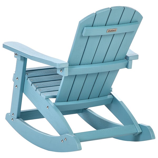 BELIANI - Fauteuil à bascule pour enfants ADIRONDACK Bleu clair - large