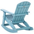 BELIANI - Fauteuil à bascule pour enfants ADIRONDACK Bleu clair - vignette