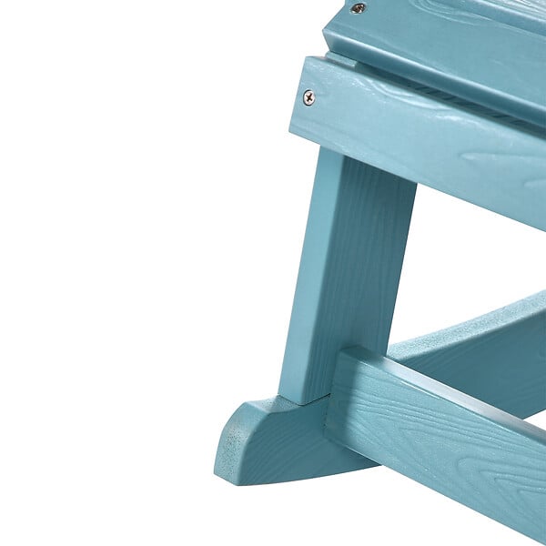 BELIANI - Fauteuil à bascule pour enfants ADIRONDACK Bleu clair - large