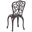 BELIANI - Lot de 2 chaises de jardin TRIORA Métal Marron - vignette