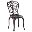 BELIANI - Lot de 2 chaises de jardin TRIORA Métal Marron - vignette