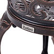 BELIANI - Lot de 2 chaises de jardin TRIORA Métal Marron - vignette