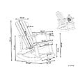 BELIANI - Fauteuil à bascule de jardin ADIRONDACK Gris clair - vignette