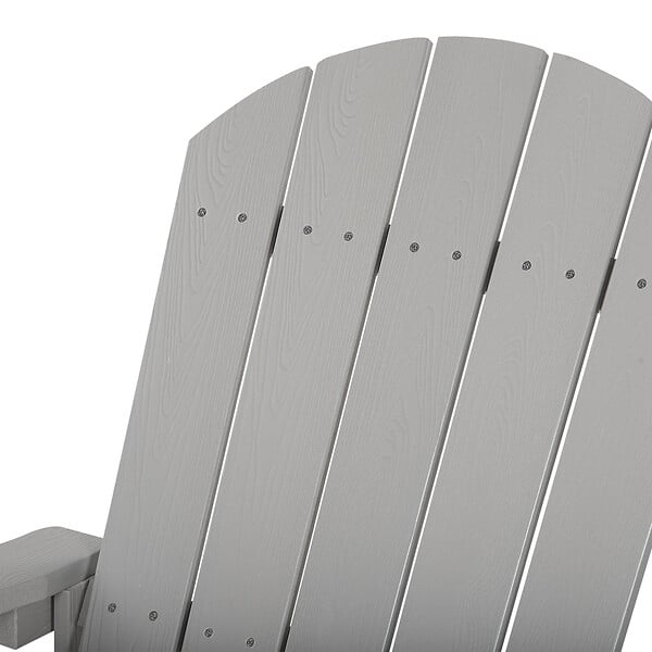 BELIANI - Fauteuil à bascule de jardin ADIRONDACK Gris clair - large