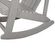 BELIANI - Fauteuil à bascule de jardin ADIRONDACK Gris clair - vignette