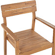 BELIANI - Lot de 2 chaises de jardin FORNELLI Acacia Marron - vignette