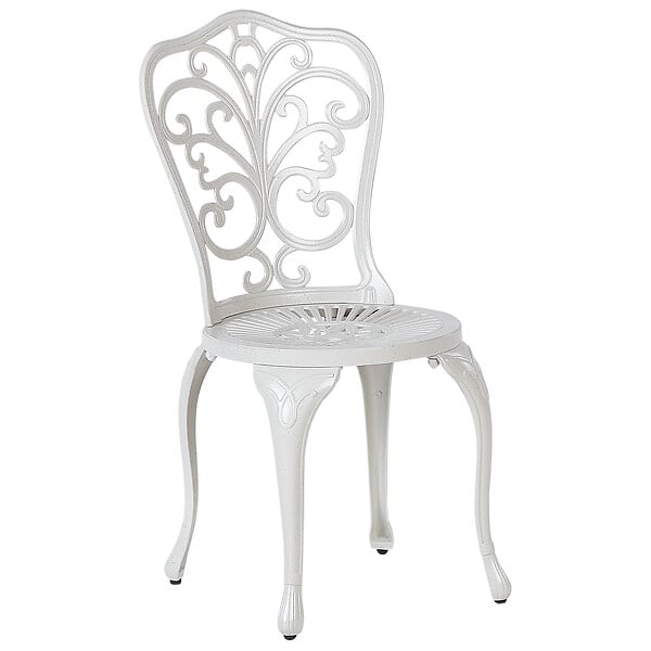 BELIANI - Lot de 2 chaises de jardin TRIORA Métal Blanc cassé - large