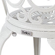 BELIANI - Lot de 2 chaises de jardin TRIORA Métal Blanc cassé - vignette