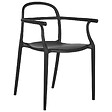 BELIANI - Lot de 2 chaises de jardin VIDOR Noir - vignette