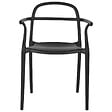 BELIANI - Lot de 2 chaises de jardin VIDOR Noir - vignette